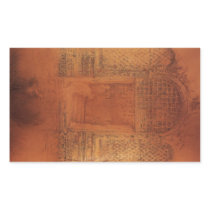 The Doorway by James Abbott McNeill Whistler Rectangular Stickers