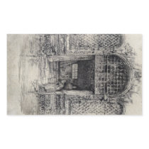 The Doorway by James Abbott McNeill Whistler Rectangular Sticker