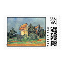 The Dovecote At Bellevue By Paul Cézanne Stamps
