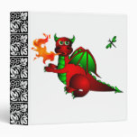 The Dragon and Dragonfly Binder Black White Red