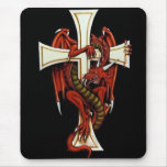 The Dragon and the Cross Mousepads