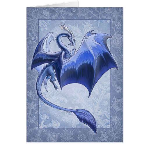 "The Dragon of Winter" Customizable Greeting Card