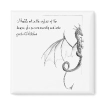 The Dragon Page Magnet by GoldenAurora85 The Dragon Page Magnet