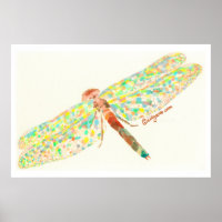 The Dragonfly Dance Print and Poster print