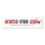 The Drama Free Zone Bumper Sticker