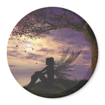 The Dreamer Round Magnet