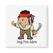 The Dregg Pirate Roberto Magnet
