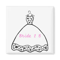 The dress, Bride 2 B magnet by marcya7 The dress, Bride 2 B magnet
