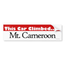 The Driver of This Car Climbed Mt. Cameroon Bumper Sticker