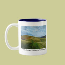 "The Drovers Road" (oil) Northumberland Cheviots mugs