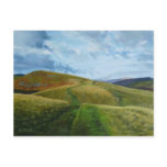 "The Drovers Road" oil Northumberland Cheviots Post Cards