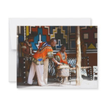 The Drum Beats Of Africa Custom Invite