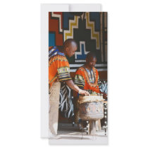 The Drum Beats Of Africa Customized Rack Card