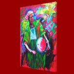 The Drummer Man by Mojisola A Gbadamosi Okubule canvas prints