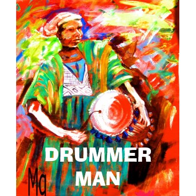 THE DRUMMER MAN, DRUMMER MAN TEE SHIRT by adeolagbadamosi