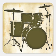 the drummer of the band sticker