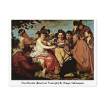 The Drunks (Bacchus' Triumph) By Diego Velazquez Postcard