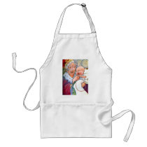 The Duchess in Her Kitchen with the Pig Baby Apron