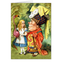 THE DUCHESS INSTRUCTS ALICE IN THE QUEEN'S CROQUET GREETING CARDS