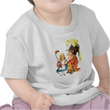 THE DUCHESS TEACHES ALICE FLAMINGO CROQUET TEE SHIRT