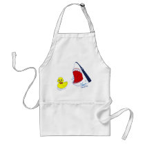 The Duck and The Shark Doodle Art Apron aprons