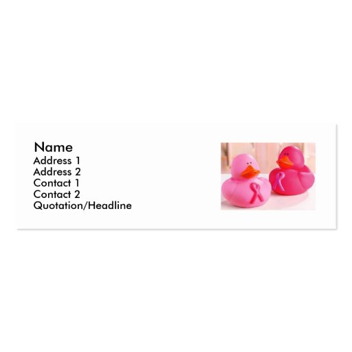 The Ducks Profile Card U Customize Business Cards