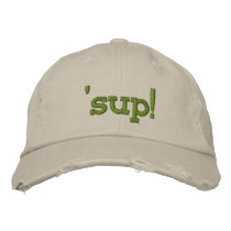 the dude 'sup! hat embroidered hats by guacamoly the dude 'sup! hat embroidered hats