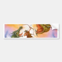 The Duel Dragon Sticker Bumper Stickers