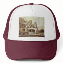 The Durham Cathedral And The Bridge As Seen From Trucker Hats