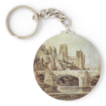 The Durham Cathedral And The Bridge As Seen From Key Chain