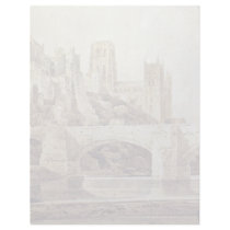 The Durham Cathedral And The Bridge As Seen From Custom Letterhead