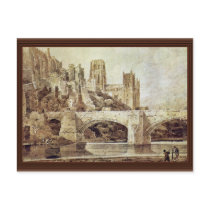 The Durham Cathedral And The Bridge As Seen From Post Cards