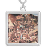 The Dutch proverbs by Pieter Bruegel Personalized Necklace