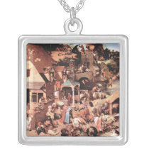 The Dutch proverbs by Pieter Bruegel necklaces