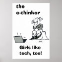 THE  E-THINKER  Poster posters