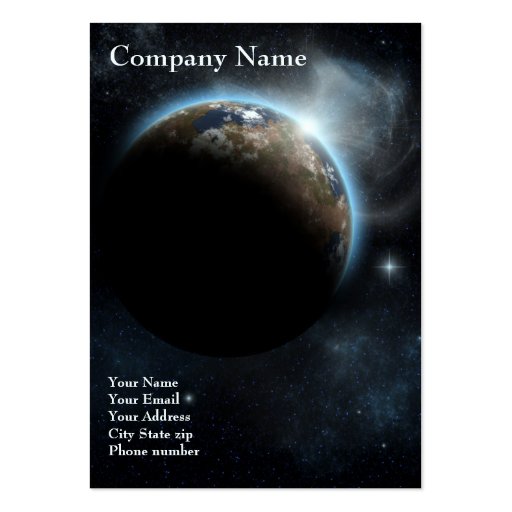 The Earth - 2012 Pocket Calendar Business Card (front side)