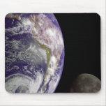 The Earth and Moon Mousepad