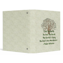 The Earth Is Dying Vinyl Binder