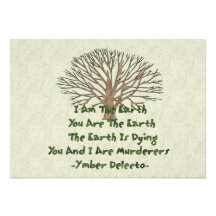 The Earth Is Dying Personalized Invitation