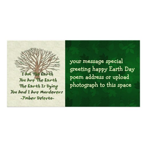 The Earth Is Dying Photo Greeting Card