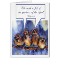 the earth is full of the goodness of the lord cards