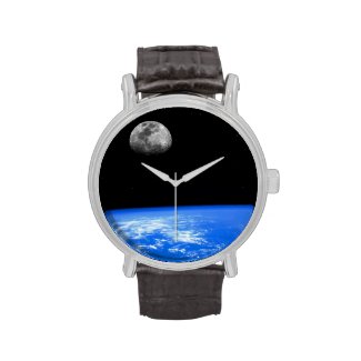 The Earth & Moon Wrist Watch