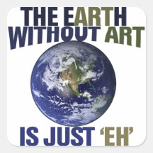 The Earth without Art Sticker
