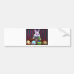 The Easter Bunny Decorates Eggs Bumper Stickers