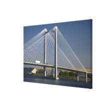 The Ed Hendler Bridge spans the Columbia River Stretched Canvas Prints