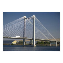 The Ed Hendler Bridge spans the Columbia River Photograph