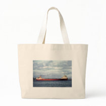 The Edmund Fitzgerald on the St. Clair River Canvas Bags