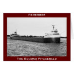 The Edmund Fitzgerald on the St. Clair River Greeting Cards