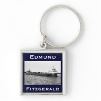 The Edmund Fitzgerald on the St. Clair River Keychain