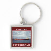 The Edmund Fitzgerald on the St. Clair River Keychain